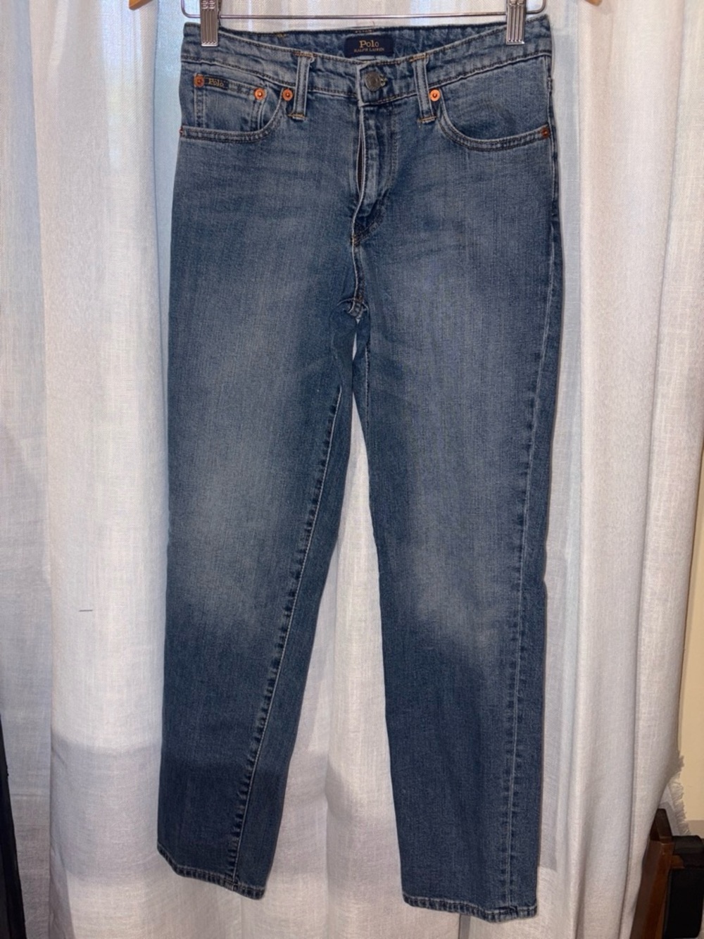 Polo Ralph Lauren The Hampton Straight Jeans Youth 16 Medium Wash Classic

• EUC